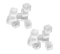 Hiraith Transparent DIY Cultivate Creativity Plastic Dice Cubes for Tabletop Games, 20pcs Teaching Aids for Digital Teaching Occasion