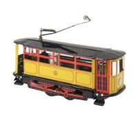 Hiraith Trolley Wind Up Toy Tinplate Vintage Interesting Metal Wind Up Toy for Adults Photography Props