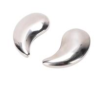 Hiraith Unbreakable Moon Shaped Stainless Steel Eye Masks with Under Eye Cooling Packs, Crafted for Hot Cold Compress, Customizable Relief, Compact for On The Go Use