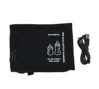 Hiraith USB Dual Bottle Warmer, Portable Baby Bottle Warmer USB Milk Heat Keeper for Car, Constant Temperature, Ideal for Travel, Oxford Cloth, Approx. 47.3x12.1cm