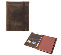 Hiram B5 Notebook Cover, Multifunctional Leather Protective Sleeve for 10.9/11 inch iPad Mini, Refillable Travelers Journal Cover, Perfect for Writing, Traveling, Everyday Use, Gifting