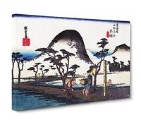 Hiratsuka, Nawate Do By Utagawa Hiroshige Canvas Print | Gallery Wrapped 30mm Frame Wall Art | 30x20 inches | Ready to Hang | Asian Picture | Living Room Bedroom Lounge Office