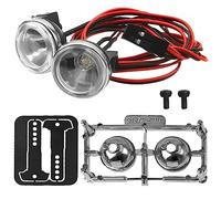 HIRCQOO 1/10 RC Car RC Car LED Light Headlights Spotlight Compatible with Traxxas TRX-4 TRX-6 Axial SCX10 90046 AXI03007 Redcat Gen8 1/10 RC Crawler Car Truck (18MM B)