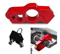 Hirificing Motorcycle Lock, Motorcycle Locks Anti Theft Heavy Duty Anti-Theft Throttle Lock Grip Brake Locks Bike Handlebar Lock, Security to Protect Motorcycle on Dirt Bike Moped Scooter Lock(Red)