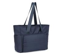 HiRiley Tote bag for Women 15.6 inch Laptop Puffer Bag and Work Handbags with Zipper for Travel,Daily,School,Quilted Nurse Shoulder Nylon Purse Blue