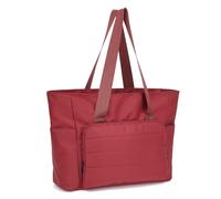 HiRiley Tote bag for Women 15.6 inch Laptop Puffer Bag and Work Handbags with Zipper for Travel,Daily,School,Quilted Nurse Shoulder Nylon Purse Red