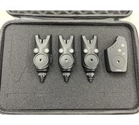 Hirisi 3 x Carp Fishing Bite Alarms with Receiver. Packed with features, compact alarms for Carp/Coarse Fishing