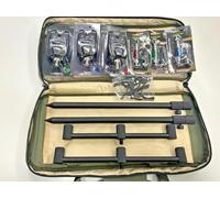 Hirisi Alarm Set + Swingers, bank sticks, buzz bars, rests, Case (3 Rod Set)