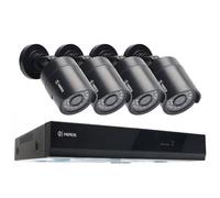 Hirix 1080P 5MP 4 Channel AHD Kit CCTV, Anti-Theft CCTV Security Camera System with 500GB HDD, Recording Night Vision Detection Camera