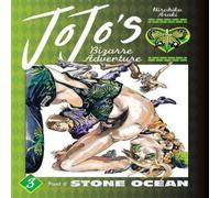 Hirohiko Araki JoJo's Bizarre Adventure: Part 6 - Stone Ocean, Vol. 3 Hardback Book in White Hirohiko Araki White