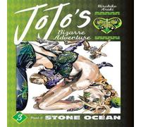 Hirohiko Araki JoJo's Bizarre Adventure: Part 6 - Stone Ocean, Vol. 3 Hardcover Book Hirohiko Araki Multicolor