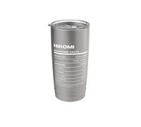 Hiromi Nutrition Facts Name Stainless Steel Insulated Tumbler