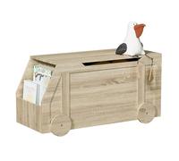 Hironpal Toy Box with Lid, Wooden Storage Trunk, Toy Chest Organizer, Shoe Bench for Hallway, Blanket Box Cabinet with Safety Hinge for Clothes, Kid Bedroom, Nursery & Living Room, Entryway, Playroom