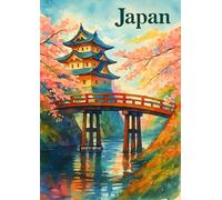 Hirosaki Castle Japan Picture Travel - A4 Vintage Poster Travel City Theme Retro Wall Art with Landmarks from Around the World Beautiful Decoration for Home and Office