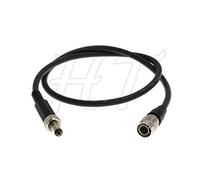 Hirose 4 Pin to Locking DC 2.1mm Power Cable for Sony Camera to Lectrosonics and Atomos Monitor
