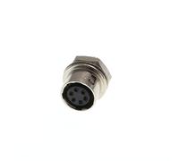 Hirose HR10A 4 6 8 12 Pin Male/Female Circular Push-Pull Connector for Sound Devices Zoom F8 F4 Sony Industrial Camera Power Connector (Female Socket, 6 Pin)