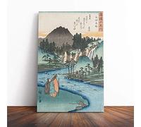 Hiroshige Japanese Oriental Canvas Wall Art Print 24x16 Inch