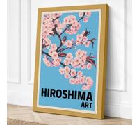 Hiroshima Cherry Blossoms Canvas Wall Art Print 30x20 Inch