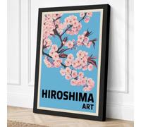 Hiroshima Cherry Blossoms Canvas Wall Art Print 30x20 Inch (76 x 51 cm)