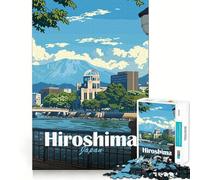 Hiroshima Cityscape 1000 Piece Jigsaw Puzzles for Adults Jigsaw Creative Fun Clean Cut Fun Challenge Evening Game (38x26cm)