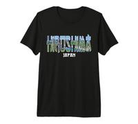 Hiroshima Japan City Hiroshima Established Vintage Design Premium T-Shirt