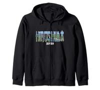 Hiroshima Japan City Hiroshima Established Vintage Design Zip Hoodie