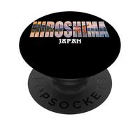 Hiroshima japan Hiroshima City Established vintage Design PopSockets Adhesive PopGrip