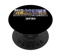 Hiroshima japan Hiroshima City Established vintage Design PopSockets Adhesive PopGrip