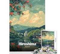 Hiroshima Japan Scenic View for Adults 1000 Piece Puzzle Train Logical Thinking And Problem-solving Relaxing Stress Free Enjoyment (38x52cm)