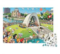 Hiroshima Peace Memorial Park Protest Wooden Jigsaw Puzzle Waterproof 1000 Piece Puzzles for Adults Colourful Home Decoration