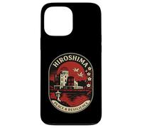 Hiroshima Peace & Resilience Retro Japan Emblem Case for iPhone 13 Pro Max