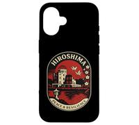 Hiroshima Peace & Resilience Retro Japan Emblem Case for iPhone 16