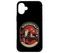 Hiroshima Peace & Resilience Retro Japan Emblem Case for iPhone 16 Plus