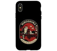 Hiroshima Peace & Resilience Retro Japan Emblem Case for iPhone X/XS