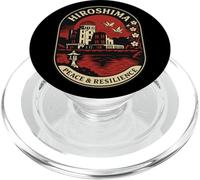 Hiroshima Peace & Resilience Retro Japan Emblem PopSockets PopGrip for MagSafe