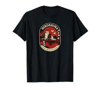 Hiroshima Peace & Resilience Retro Japan Emblem T-Shirt
