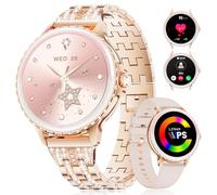 HIRREO Smart Watches for Women Android/iOS, 1.27" 3D Curved Screen Fitness Tracker with Bluetooth Calls(Answer&Make),Heart Rate/SpO2,Clories Tracker 100+ Sports Modes (FV26-E)