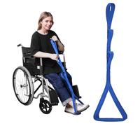 Hirritale 42 Inch Long Leg Lifter,Leg Lifter After Hip Replacement All Over with Aluminum Rod,Kit for Seniors Total Hip Replacement Prime Large Rigid Foot Loop &Sturdy Multiple Handles(Blue)