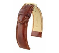 Hirsch Ascot 18 mm golden brown watch strap, length L