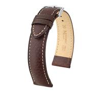 Hirsch Boston 20 mm brown watch strap, length M