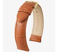 HIRSCH Duke 18mm Long Golden Brown Leather Watch Strap 01028070-1-18