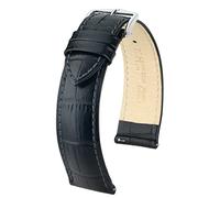 HIRSCH Duke 20mm Long Black Leather Watch Strap 01028050-2-20
