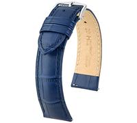 HIRSCH Duke L Italian Calf Leather Watch Strap with Alligator Embossing, 16 mm