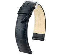 HIRSCH Duke L watch strap - Italian Calf leather - with alligator embossing, 16 mm
