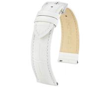 Hirsch Duke Medium 01028101-2-20 mm - Unisex - Calfskin White 20 mm