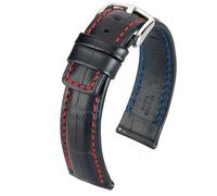 Hirsch Grand Duke Large 02528050-2-24 mm - Unisex - Calfskin Black 24 mm