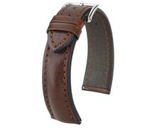 Hirsch Lucca Large 04902010-2-20 mm - Unisex - Genuine Leather Brown 20 mm