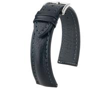 Hirsch Lucca Large 04902050-2-20 mm - Unisex - Genuine Leather Black 20 mm