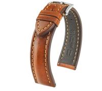 Hirsch Lucca Large 04902070-2-20 mm - Unisex - Genuine Leather Brown 20 mm