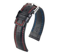 Hirsch Men's Alligator Style Grand Duke Watch Strap 20 mm, Strap.